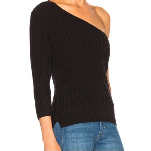 NWT Frame Cable Knit One Shoulder Sweater - Picture 2 of 7